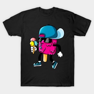 Cool Ice Cream Funny Cartoon Kids T-Shirt